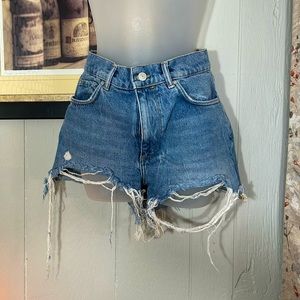 Distressed Jean Shorts